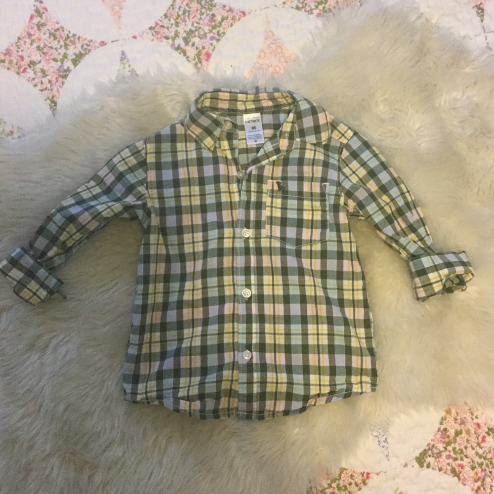 Carters plaid button down